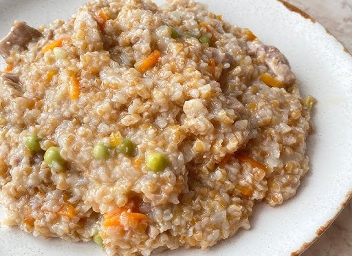 Простая еда! Каша пшеничная с овощами!