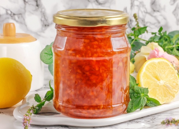Варенье из лимонов с кожурой.