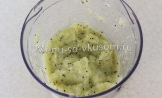 пюре из киви и лука