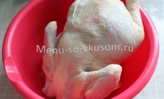 Подготовка курицы к маринованию
